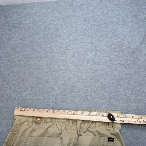 Prana Pants Women 4 Beige Palisades Ripstop Utility Cargo Elastic Waist Hike NEW - Picture 9 of 11